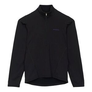 Patagonia Pullover Womens Cool Weather Top Long Sleeve Black 1/4 zip